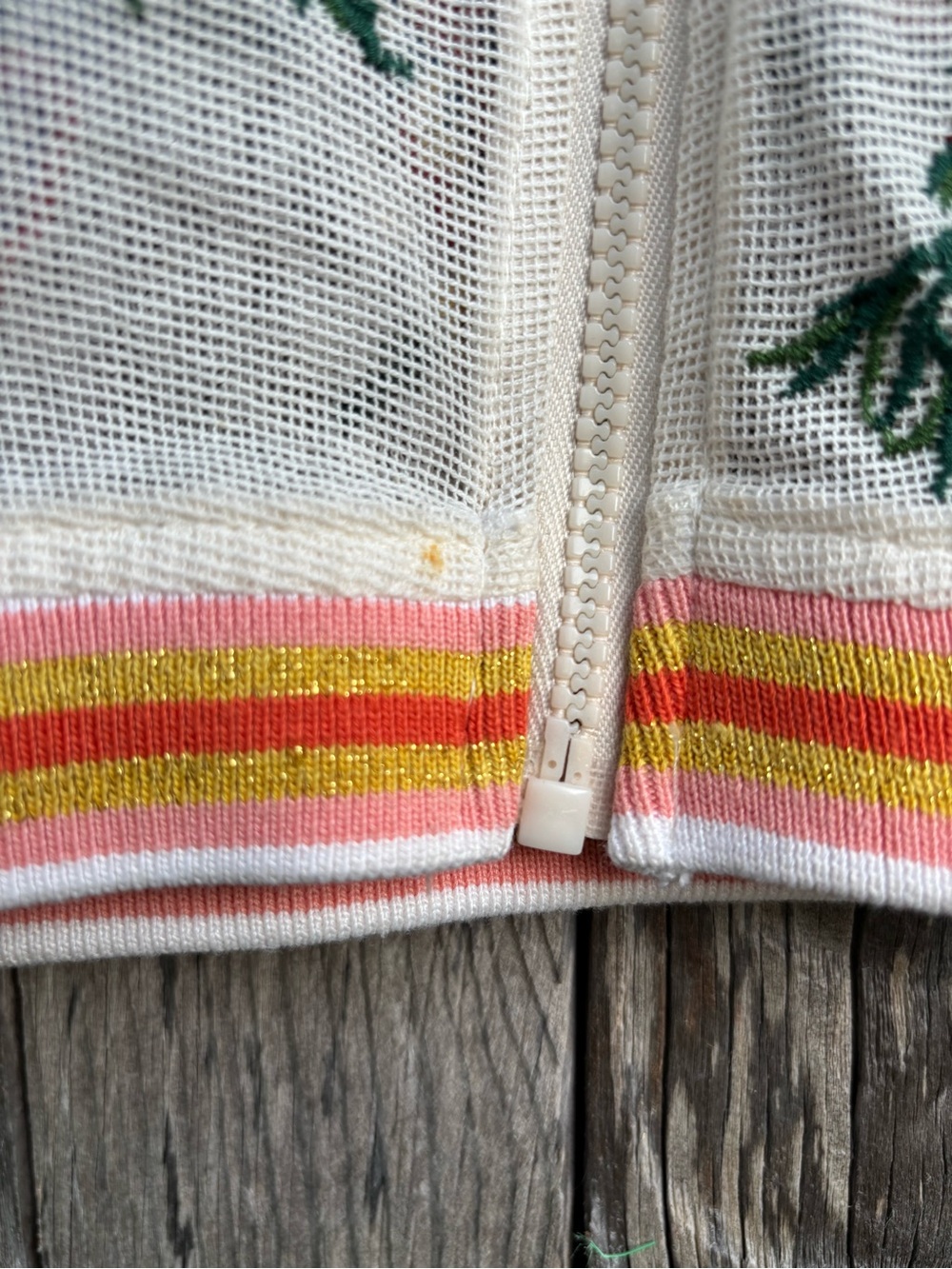 Aratta Silent Journey bohemian mesh jacket embroidered size small - Picture 9 of 10